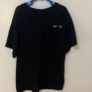 Nike Women’s Small Black Tee with Logo on the Back and Front.